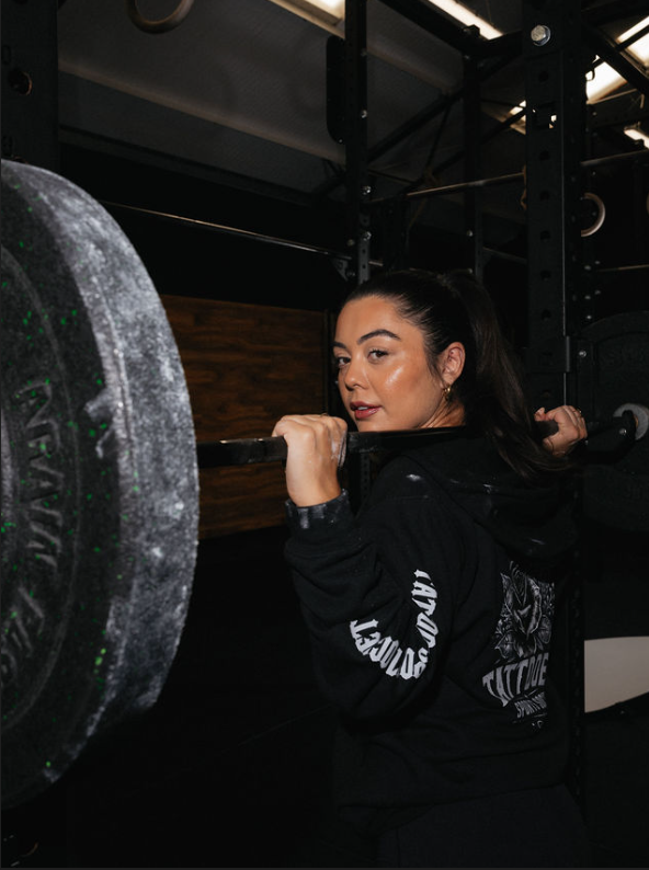 TSS Rose - Ladies Zip Hoodie - Black