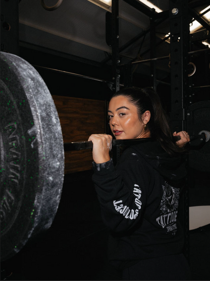 TSS Rose - Ladies Zip Hoodie - Black