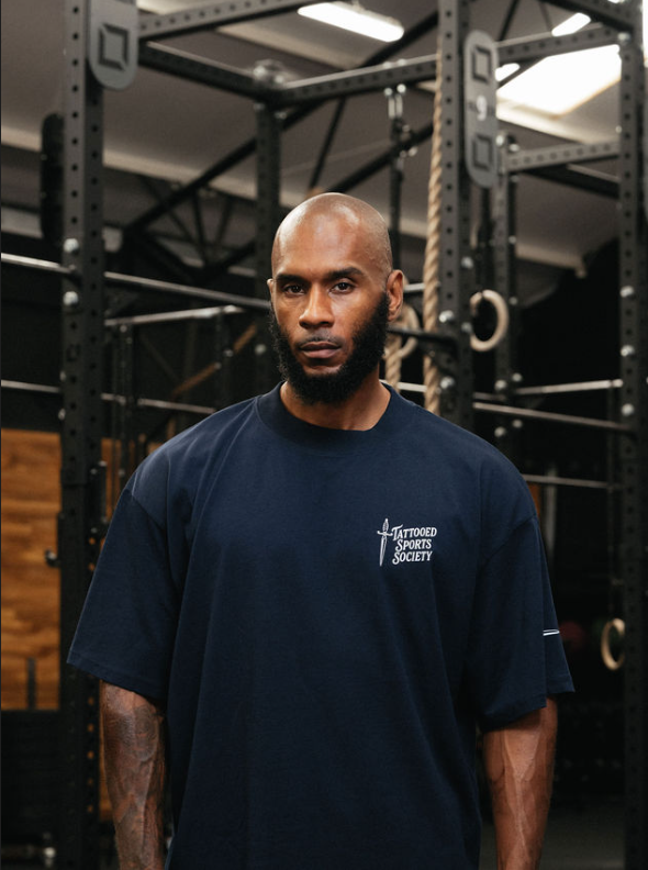 TSS Skull - Oversized Tee - Navy