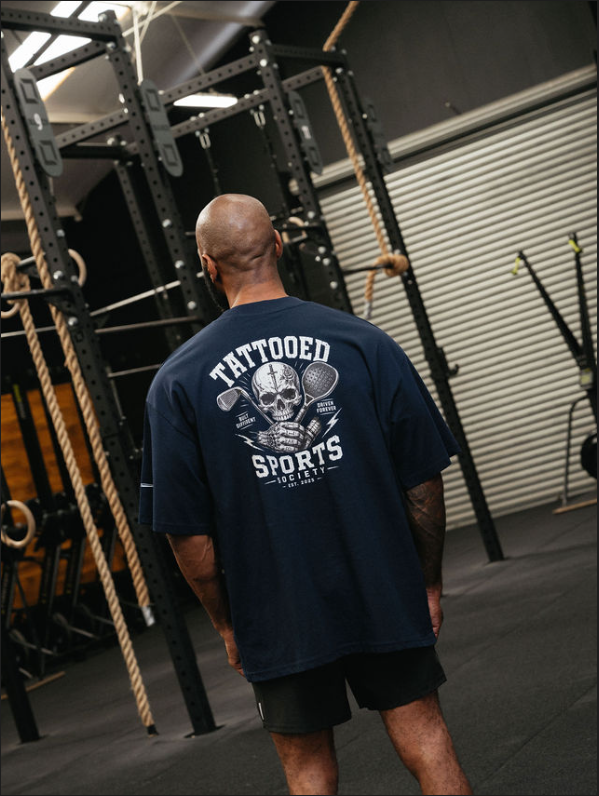 TSS Skull - Oversized Tee - Navy