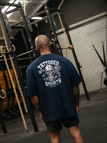 TSS Skull - Oversized Tee - Navy